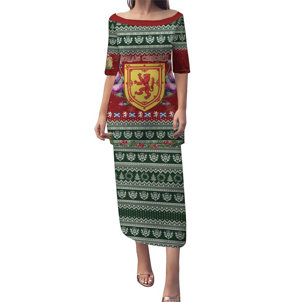 Scotland Christmas Puletasi The Royal Arms of Scotland With Thistle - Wonder Print Shop