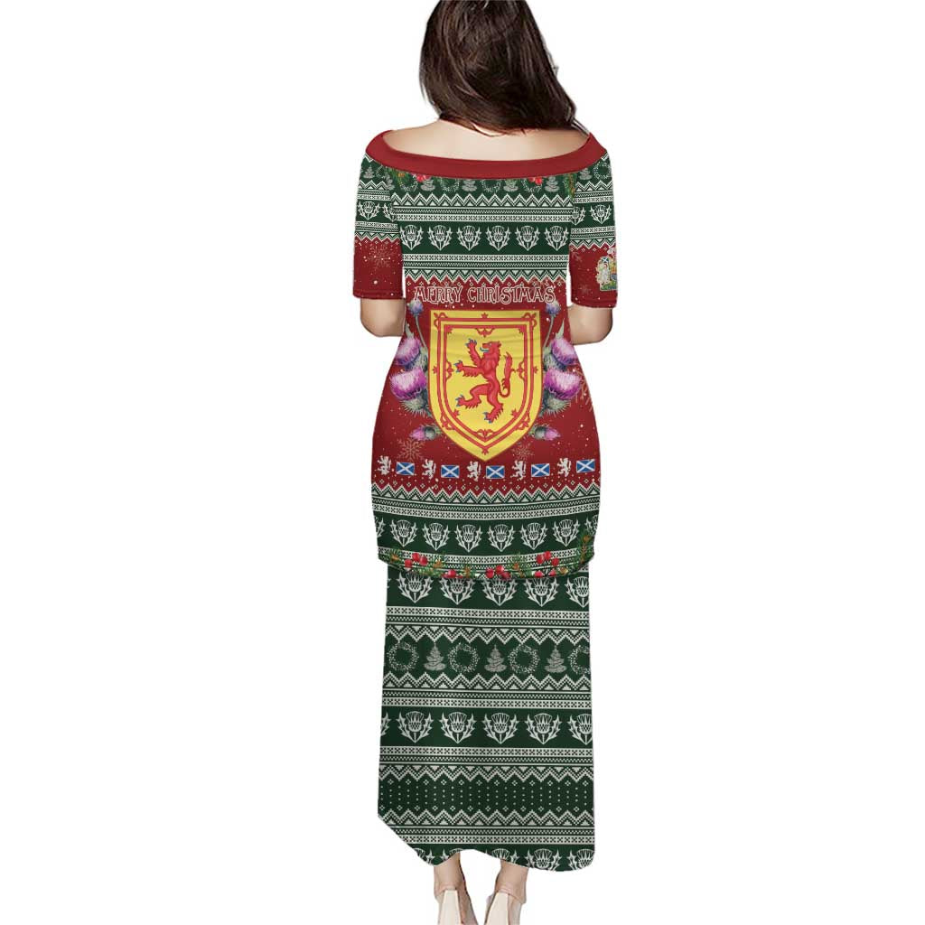 Scotland Christmas Puletasi The Royal Arms of Scotland With Thistle - Wonder Print Shop