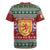 Scotland Christmas Rugby Jersey The Royal Arms of Scotland With Thistle - Wonder Print Shop