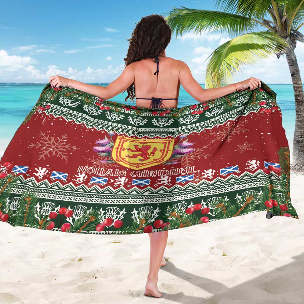 Scotland Christmas Sarong The Royal Arms of Scotland With Thistle - Wonder Print Shop