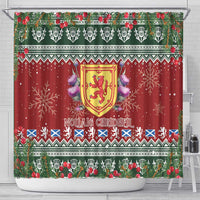Scotland Christmas Shower Curtain The Royal Arms of Scotland With Thistle