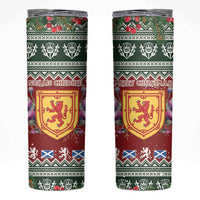 Scotland Christmas Skinny Tumbler The Royal Arms of Scotland With Thistle - Wonder Print Shop