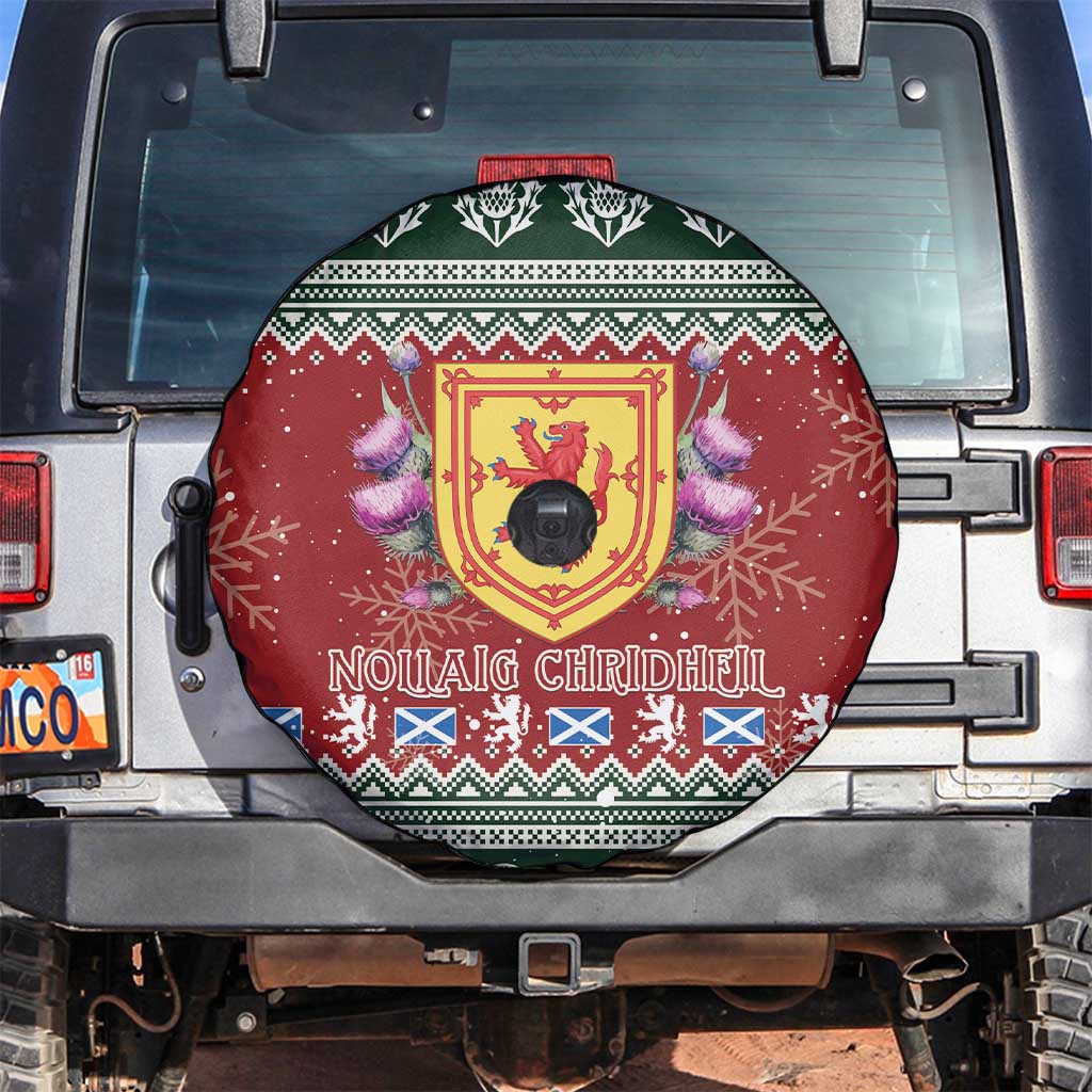 Scotland Christmas Spare Tire Cover The Royal Arms of Scotland With Thistle - Wonder Print Shop