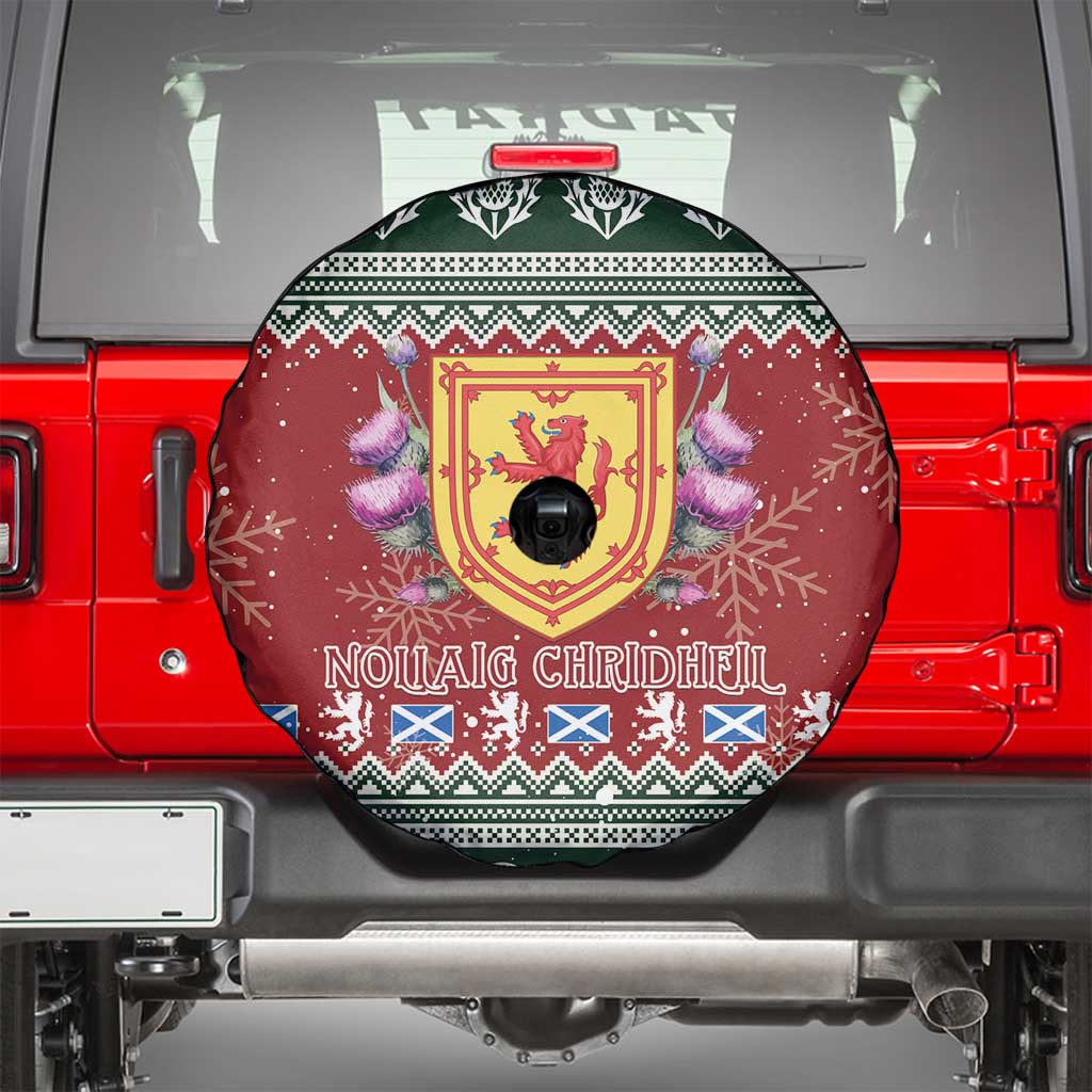 Scotland Christmas Spare Tire Cover The Royal Arms of Scotland With Thistle - Wonder Print Shop