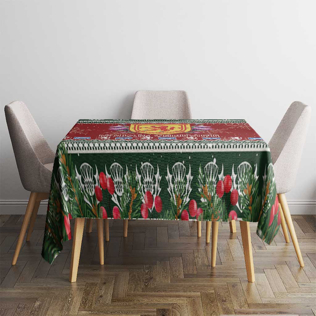 Scotland Christmas Tablecloth The Royal Arms of Scotland With Thistle - Wonder Print Shop