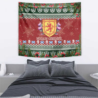 Scotland Christmas Tapestry The Royal Arms of Scotland With Thistle - Wonder Print Shop