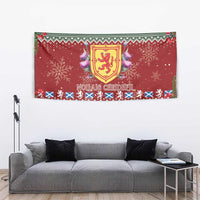 Scotland Christmas Tapestry The Royal Arms of Scotland With Thistle - Wonder Print Shop
