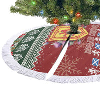 Scotland Christmas Tree Skirt The Royal Arms of Scotland With Thistle - Wonder Print Shop