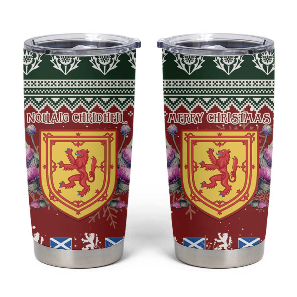 Scotland Christmas Tumbler Cup The Royal Arms of Scotland With Thistle - Wonder Print Shop
