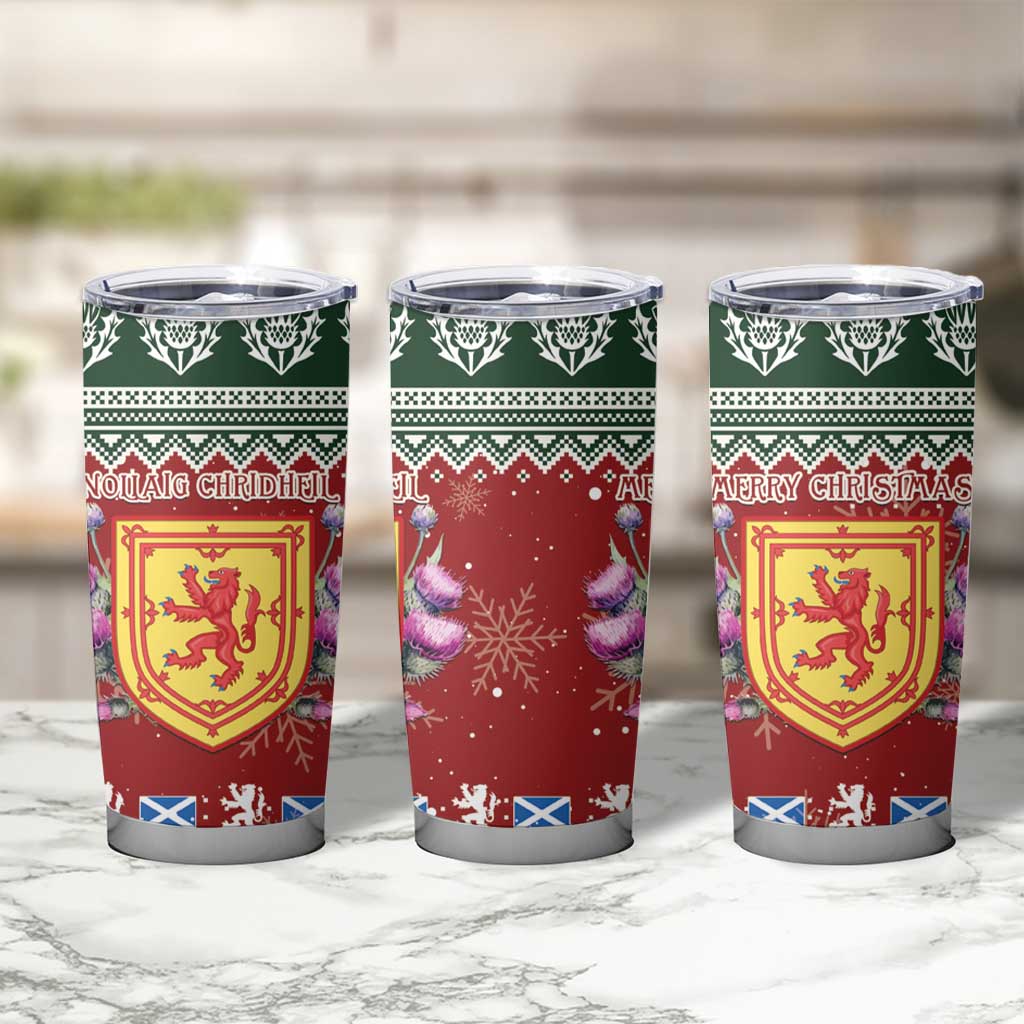 Scotland Christmas Tumbler Cup The Royal Arms of Scotland With Thistle - Wonder Print Shop