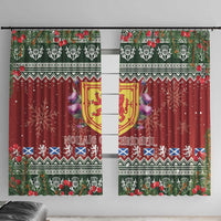 Scotland Christmas Window Curtain The Royal Arms of Scotland With Thistle - Wonder Print Shop