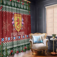 Scotland Christmas Window Curtain The Royal Arms of Scotland With Thistle - Wonder Print Shop