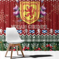 Scotland Christmas Window Curtain The Royal Arms of Scotland With Thistle - Wonder Print Shop