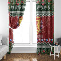 Scotland Christmas Window Curtain The Royal Arms of Scotland With Thistle - Wonder Print Shop