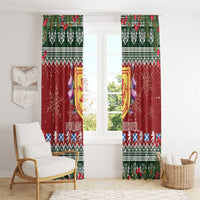 Scotland Christmas Window Curtain The Royal Arms of Scotland With Thistle - Wonder Print Shop