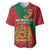 Personalised Morocco Proclamation Day Baseball Jersey Moussier's Redstart With Coat Of Arms - Wonder Print Shop