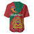 Personalised Morocco Proclamation Day Baseball Jersey Moussier's Redstart With Coat Of Arms - Wonder Print Shop