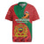Personalised Morocco Proclamation Day Rugby Jersey Moussier's Redstart With Coat Of Arms - Wonder Print Shop