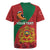 Personalised Morocco Proclamation Day Rugby Jersey Moussier's Redstart With Coat Of Arms - Wonder Print Shop