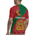 Personalised Morocco Proclamation Day Rugby Jersey Moussier's Redstart With Coat Of Arms - Wonder Print Shop