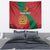 Personalised Morocco Proclamation Day Tapestry Moussier's Redstart With Coat Of Arms - Wonder Print Shop