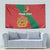 Personalised Morocco Proclamation Day Tapestry Moussier's Redstart With Coat Of Arms - Wonder Print Shop