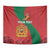 Personalised Morocco Proclamation Day Tapestry Moussier's Redstart With Coat Of Arms - Wonder Print Shop