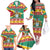 Guyana Christmas Family Matching Off The Shoulder Long Sleeve Dress and Hawaiian Shirt Coat Of Arms with Flag Style - Wonder Print Shop