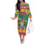 Guyana Christmas Family Matching Off The Shoulder Long Sleeve Dress and Hawaiian Shirt Coat Of Arms with Flag Style - Wonder Print Shop