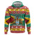 Guyana Christmas Hoodie Coat Of Arms with Flag Style - Wonder Print Shop