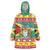 Guyana Christmas Wearable Blanket Hoodie Coat Of Arms with Flag Style - Wonder Print Shop