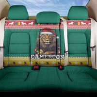 Cameroon Christmas Back Car Seat Cover Lion Santa Joyeux Noel - Wonder Print Shop