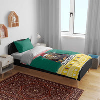 Cameroon Christmas Bedding Set Lion Santa Joyeux Noel - Wonder Print Shop
