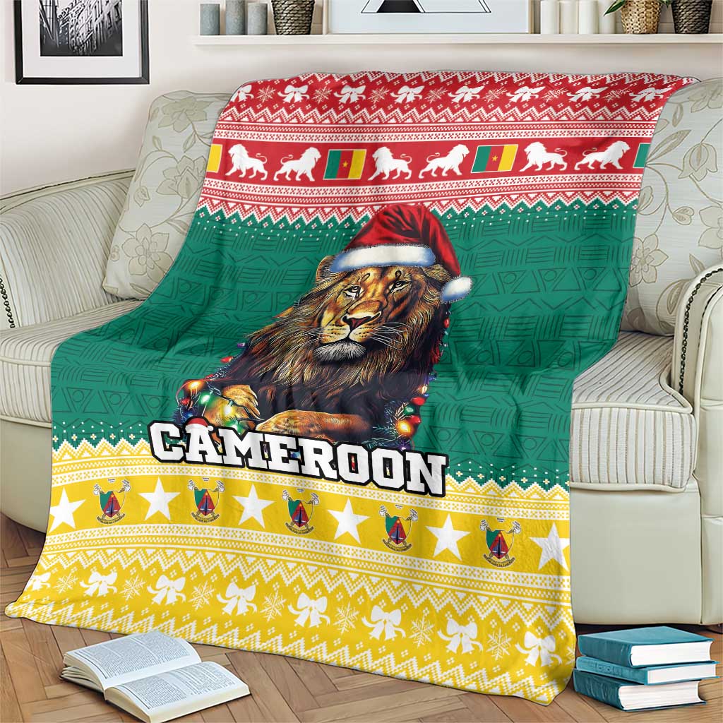 Cameroon Christmas Blanket Lion Santa Joyeux Noel