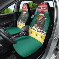 Cameroon Christmas Car Seat Cover Lion Santa Joyeux Noel - Wonder Print Shop