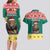 Cameroon Christmas Couples Matching Long Sleeve Bodycon Dress and Hawaiian Shirt Lion Santa Joyeux Noel - Wonder Print Shop