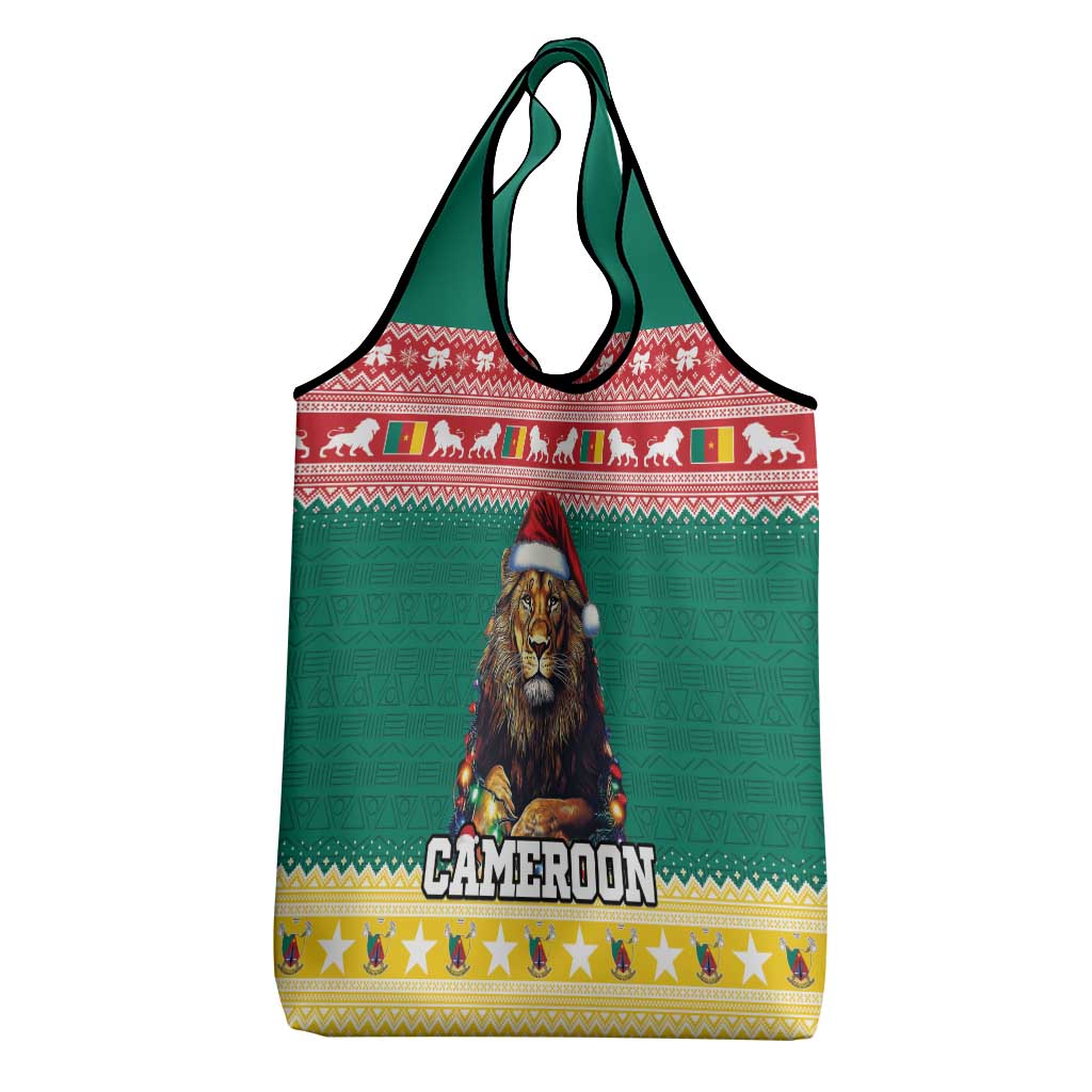Cameroon Christmas Grocery Bag Lion Santa Joyeux Noel