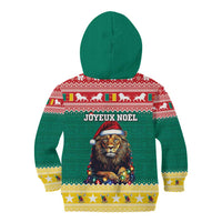 Cameroon Christmas Kid Hoodie Lion Santa Joyeux Noel - Wonder Print Shop