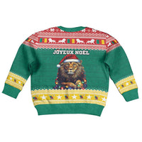 Cameroon Christmas Kid Ugly Christmas Sweater Lion Santa Joyeux Noel - Wonder Print Shop