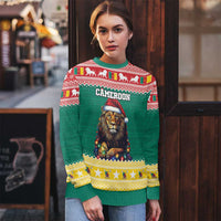 Cameroon Christmas Ugly Christmas Sweater Lion Santa Joyeux Noel - Wonder Print Shop