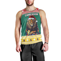 Cameroon Christmas Men Tank Top Lion Santa Joyeux Noel - Wonder Print Shop