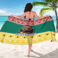 Cameroon Christmas Sarong Lion Santa Joyeux Noel - Wonder Print Shop