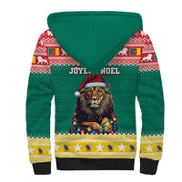 Cameroon Christmas Sherpa Hoodie Lion Santa Joyeux Noel - Wonder Print Shop