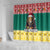 Cameroon Christmas Shower Curtain Lion Santa Joyeux Noel