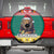 Cameroon Christmas Spare Tire Cover Lion Santa Joyeux Noel - Wonder Print Shop