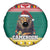 Cameroon Christmas Spare Tire Cover Lion Santa Joyeux Noel - Wonder Print Shop