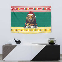 Cameroon Christmas Tapestry Lion Santa Joyeux Noel - Wonder Print Shop