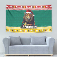 Cameroon Christmas Tapestry Lion Santa Joyeux Noel - Wonder Print Shop