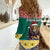 Cameroon Christmas Women Casual Shirt Lion Santa Joyeux Noel - Wonder Print Shop