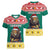 Cameroon Christmas Women V-Neck T-Shirt Lion Santa Joyeux Noel - Wonder Print Shop